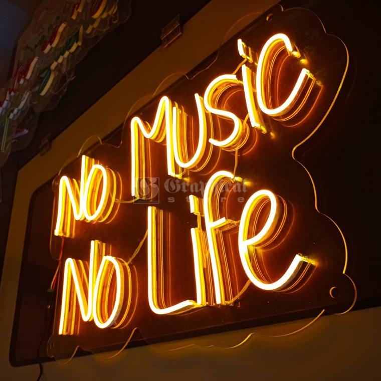 No Music No Life neon