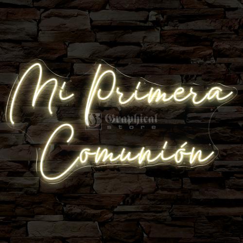 mi primera comunion neon flex
