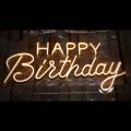 neon Happy Birthday M03 calido