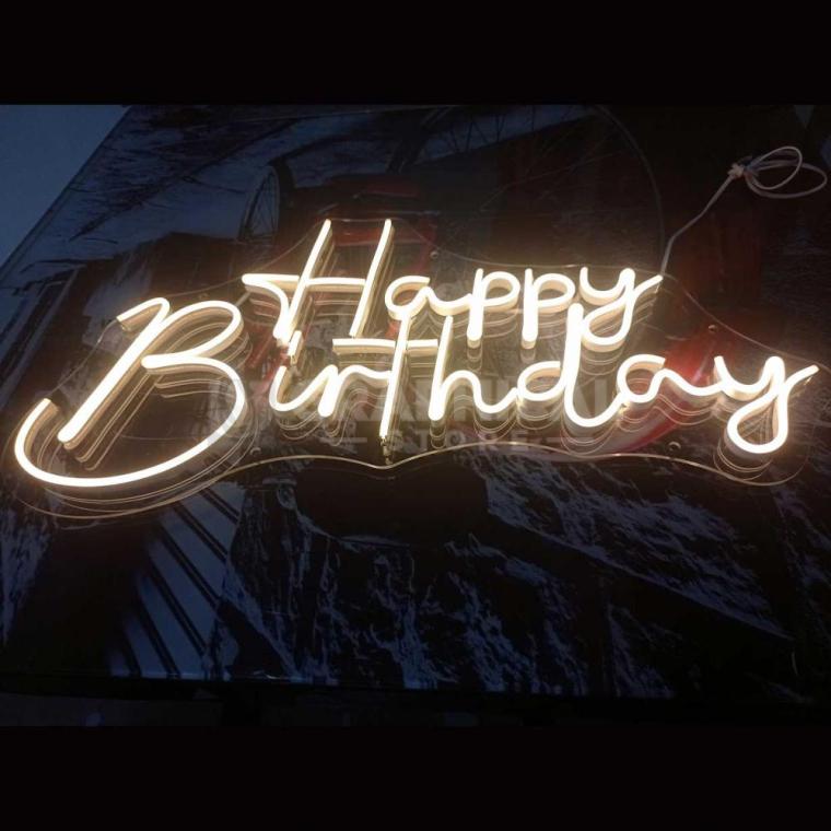 Happy Birthday M13 Neon Calido