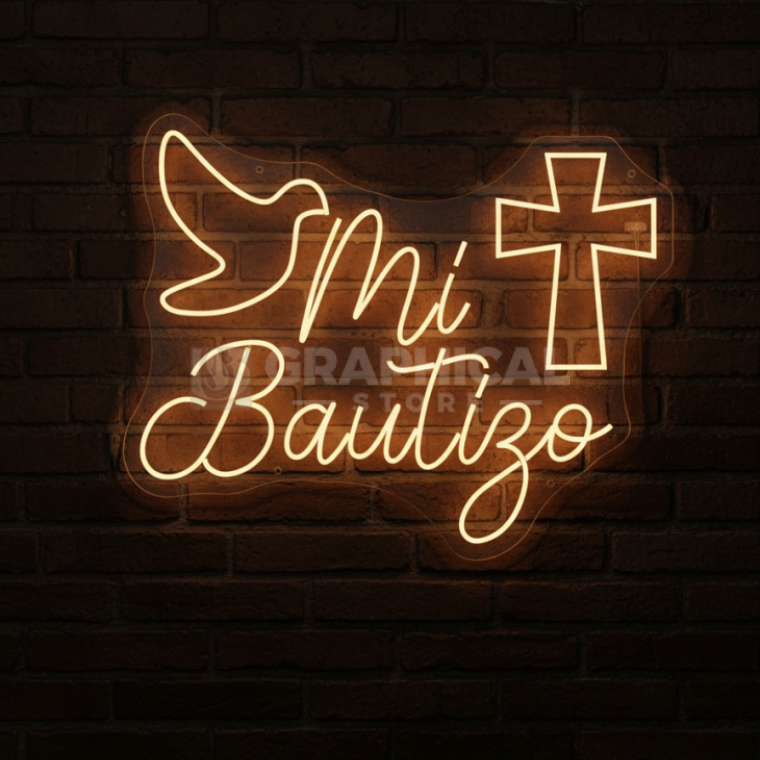 Neon flex Mi Bautizo