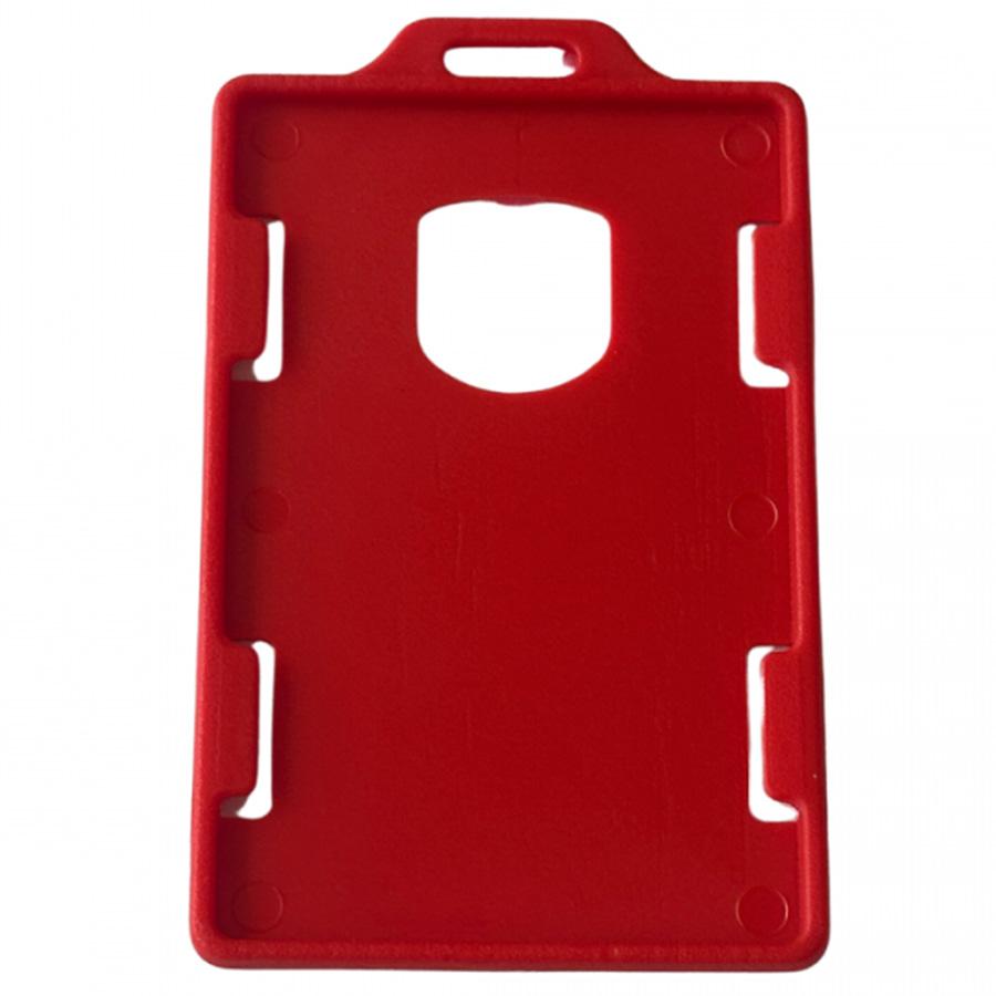 Portacarnet Vertical Rojo