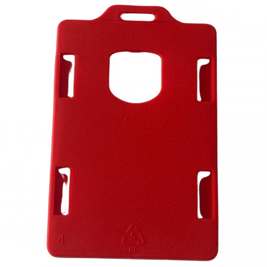 Portacarnet Vertical Rojo