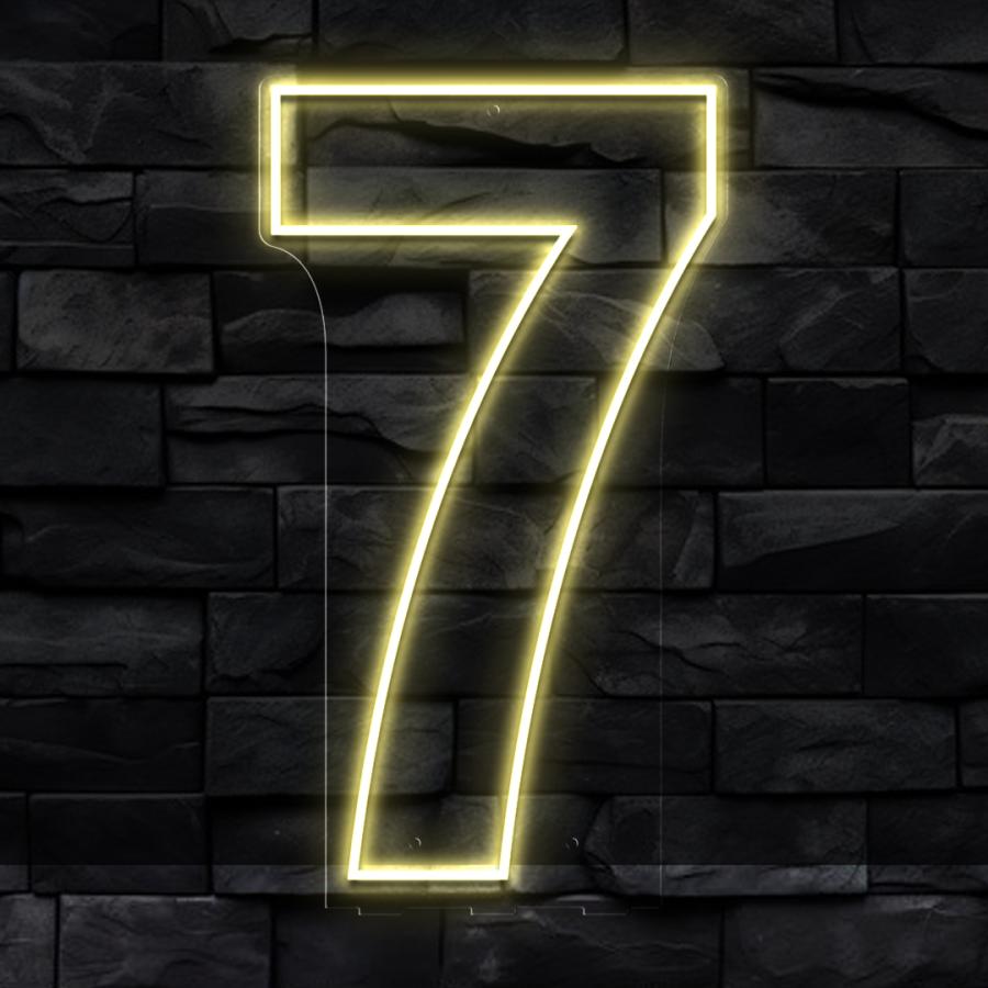 Numero 7 en Neón Flex